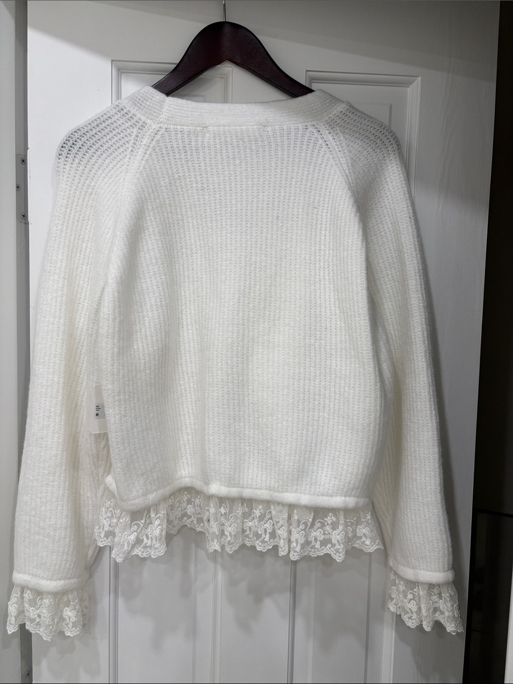 Altar’d State Salome Lace-Trim Cardigan Sweater - Picture 4 of 5
